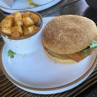 Vegan chicken sandwich   at The Bird in Norfolk