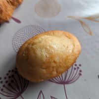 Vegan Madeleine at Les Belles Âmes Pâtisserie in Lyon