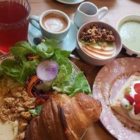 Brunch. 28euros at Les Belles Âmes Pâtisserie in Lyon