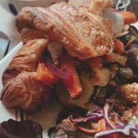 Croissant salé at Les Belles Âmes Pâtisserie in Lyon