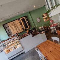 Inside at Les Belles Âmes Pâtisserie in Lyon