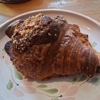 Croissant with walnut cream at Les Belles Âmes Pâtisserie in Lyon
