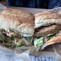 mushroom po'boy at 73 Farm - Pop Up in Washington
