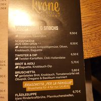 Vegan bruschetta at Krone Oberbruch in Buehl