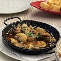 Garlic mushrooms  at Tapas 75 in Fuerteventura