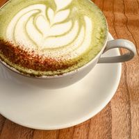 mystik matcha latté with oat mylk  at Neighbourhood Food in Tibubeneng