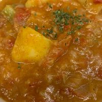 Potato & Eggplant Curry 
🇲🇲🇵🇸 🇵🇸 🇵🇸 🇵🇸 🇵🇸🇹🇭 at Salween River Restaurant in Mae Hong Son