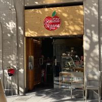 Entrance  at Santeta Vegana in Barcelona