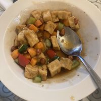 Kung pao tofu.  at Ben's Way Chinese Restaurant in Helsinki