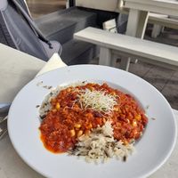 Chili sin carne at Krawummel in Muenster