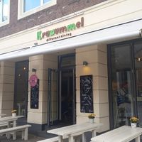 Plenty of seating inside and out at Krawummel in Muenster