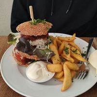 Steak burger at Krawummel in Muenster