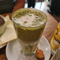 Matcha-Latte at Krawummel in Muenster