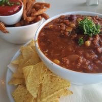 Chili sin carne at Krawummel in Muenster