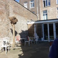 outdoor seating at Piece Of Cake in Maastricht