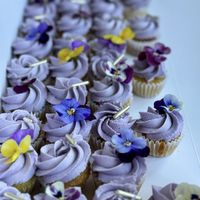 Lemon and lavender mini cupcakes   at Niksnakks in Luton