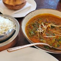 Veg and rice (must order rice separately).+ at Tandoor Indian Restaurant El Coco in Coco