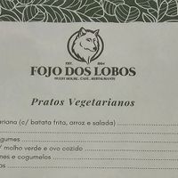 The menu. at Restaurante Fojo dos Lobos in Fafiao
