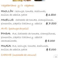 Menü #Veganuary at Café del Lago Huillinco in Chonchi