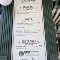   at Universal Studios - Central Park Crepes in Orlando