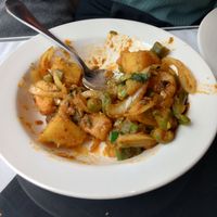 Aloo Bhindi at Tandoori Flame & Indian Grill in Seattle