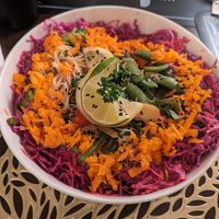 Thai peanut Noodle salad! at Mary's Vegetarian Cafe LLC & BIstro in Berkeley Springs