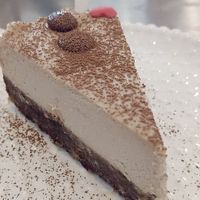 Coffee vegan cheesecake   at Cove Cafe in Masai