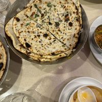 Kulcha Trio made vegan. Replaced Paneer with onions and no butterr  at The Vegetarian Grill - TVG in Jaipur