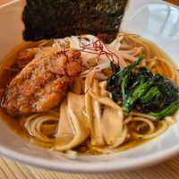 Vegan ramen at Cafe Tea Terrace in Kyoto