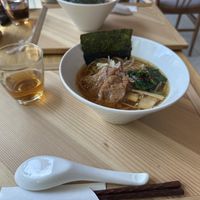Soy sauce ramen  at Cafe Tea Terrace in Kyoto