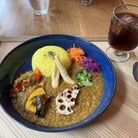 Vegan vegetable curry  at Cafe Tea Terrace in Kyoto