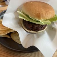 Vegan teriyaki burger   at Cafe Tea Terrace in Kyoto
