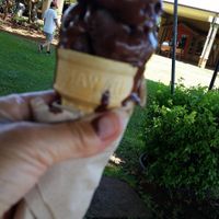 Chocolate banana gelato at Papalani Gelato in Koloa