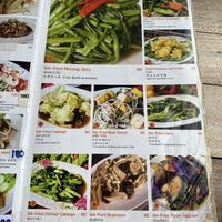 Page of the menu that features vegetable dishes   at 89 Thai Food And Seafood in Phuket
