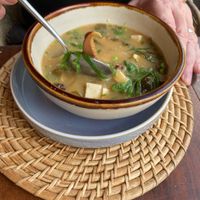 Miso soupp  at MARU in Weligama