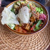Soy glazed Tofu poke bowl   at MARU in Weligama