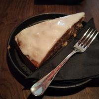 Carrot cake at Aufzug Café in Vienna