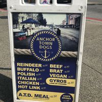 Menu at Anchor Town Dogs - Food Cart in Anchorage