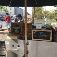 Shared grill at Anchor Town Dogs - Food Cart in Anchorage