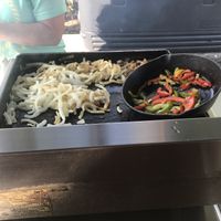Veg toppings at Anchor Town Dogs - Food Cart in Anchorage