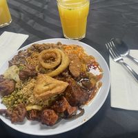 The fruit juice had a bit of kala namak added to it   at Veg Delight   in Edmonton