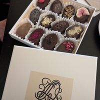 Filled chocolates / bonbons at Lait De Choco in Amsterdam