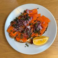 carrot “lox”   at Maya Moon in San Diego