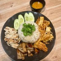 Kao Man Kai #Veganuary at Pang Home Jung Vegan & Vegetarian Restaurant in Chiang Mai