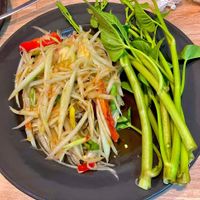 Papaya salad #Veganuary at Pang Home Jung Vegan & Vegetarian Restaurant in Chiang Mai