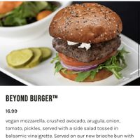 Beyond burger as pictured on Yard House site  at Yard House in Los Angeles