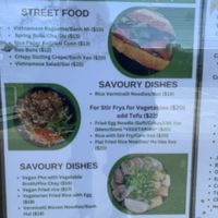 Vegan choices    at Saigon Sisters in Thomastown
