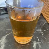 Complimentary green tea    at Saigon Sisters in Thomastown