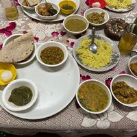 2nd night thali tray  at Jay Cafe in Bundi