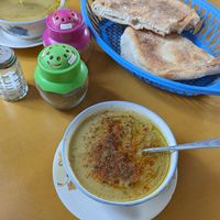 Bissara soup at Baissara Ansara in Chefchaouen